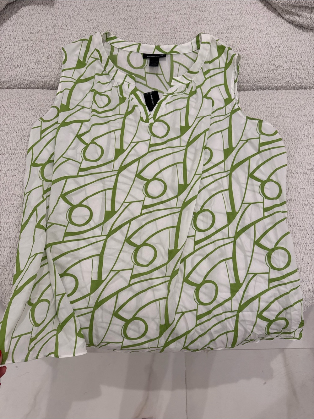 NWT Ashley Stewart Patterned Sleeveless Plus Size Top